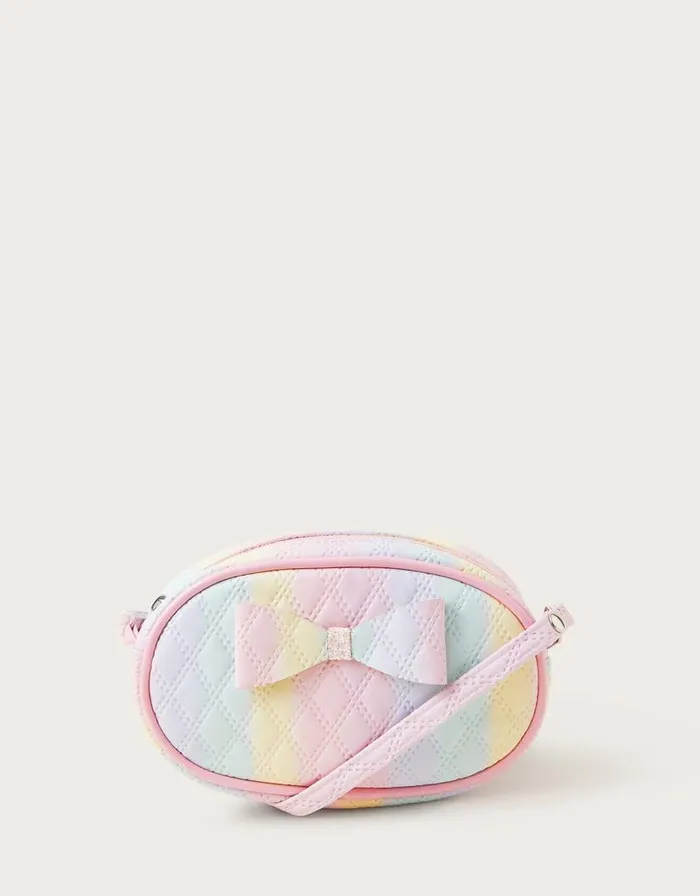 Monsoon Rainbow Quilted Bag Children Girls039 Bags and Purses