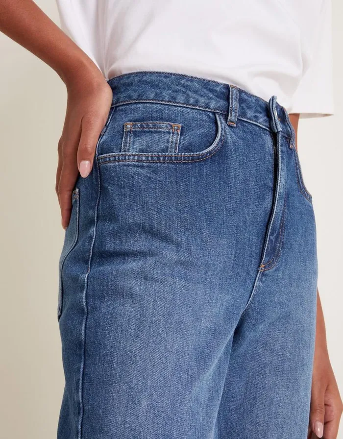 Monsoon Ruby Wide Leg Jeans Blue Women Trousers and Jeans Monsoon Ruby Wide Leg Jeans Blue Women Trousers and Jeans