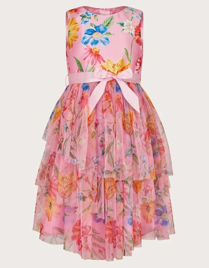 Monsoon Safire Rio Printed Dress Multi Children Dresses