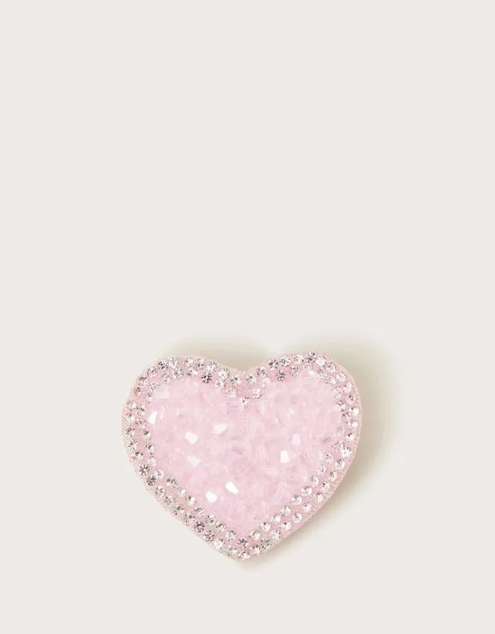 Monsoon Sparkle Heart Hair Clip Children Girls039 Hair Accessories