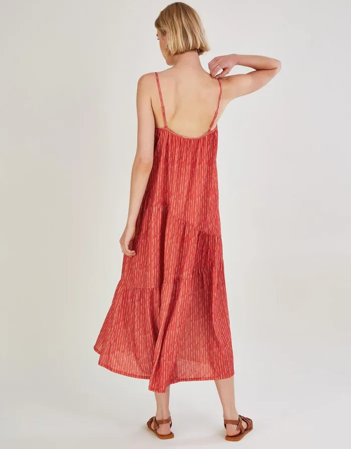 Monsoon Stripe Maxi Jersey Dress Orange Women Work Dresses Monsoon Stripe Maxi Jersey Dress Orange Women Work Dresses