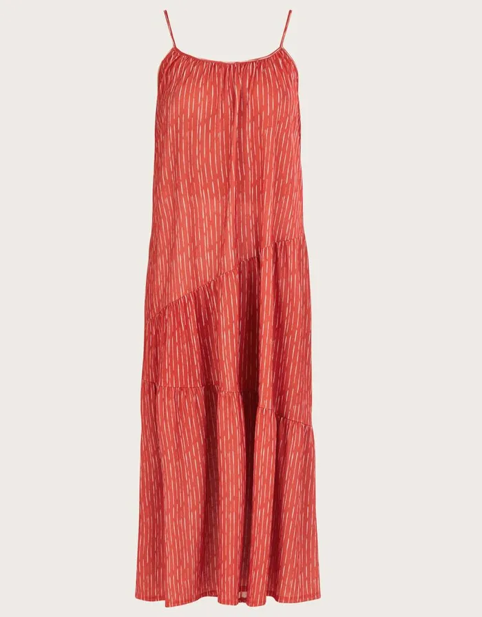 Monsoon Stripe Maxi Jersey Dress Orange Women Work Dresses Monsoon Stripe Maxi Jersey Dress Orange Women Work Dresses