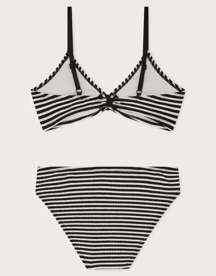 Monsoon Stripe Ring Bikini Set Black Children Beachwear and Swimwear Monsoon Stripe Ring Bikini Set Black Children Beachwear and Swimwear