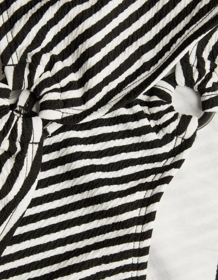 Monsoon Stripe Ring Bikini Set Black Children Beachwear and Swimwear Monsoon Stripe Ring Bikini Set Black Children Beachwear and Swimwear