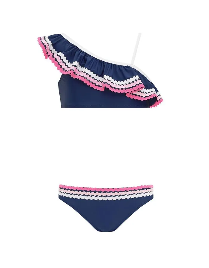 Monsoon Sunuva OneShoulder Bikini Set Blue Children Beachwear and Swimwear Monsoon Sunuva OneShoulder Bikini Set Blue Children Beachwear and Swimwear