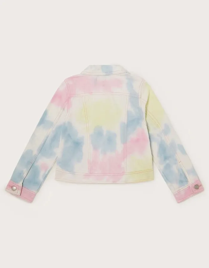Monsoon Tie Dye Denim Jacket Multi Children Coats and Jackets Monsoon Tie Dye Denim Jacket Multi Children Coats and Jackets