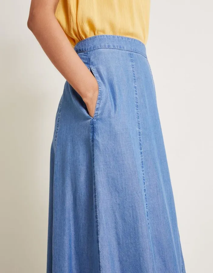 Monsoon Tierra Midi Skirt Blue Women Casualwear Monsoon Tierra Midi Skirt Blue Women Casualwear