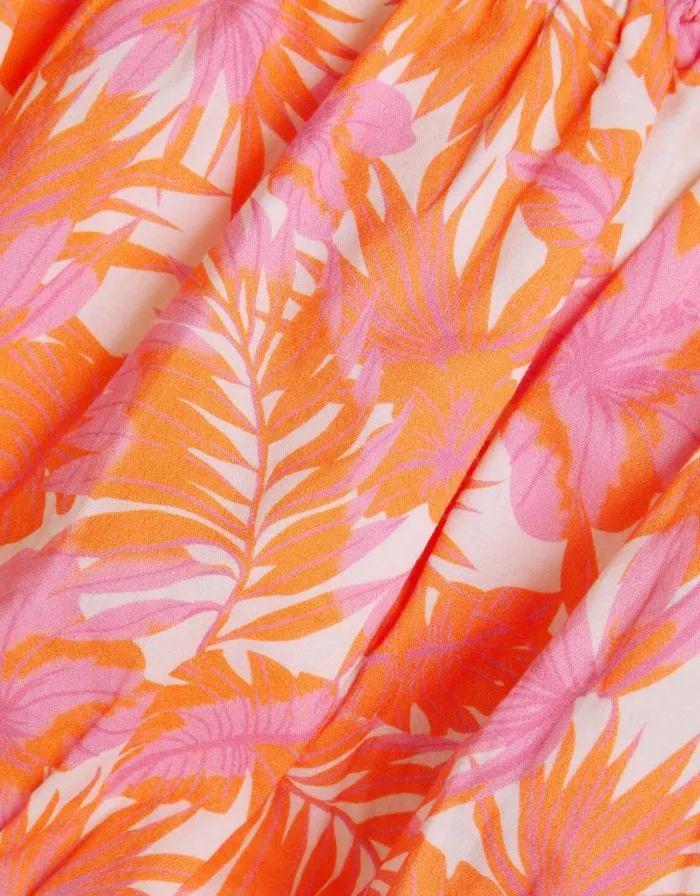 Monsoon Tinashe Palm Print Crop Top Orange Children Casualwear Collection Monsoon Tinashe Palm Print Crop Top Orange Children Casualwear Collection