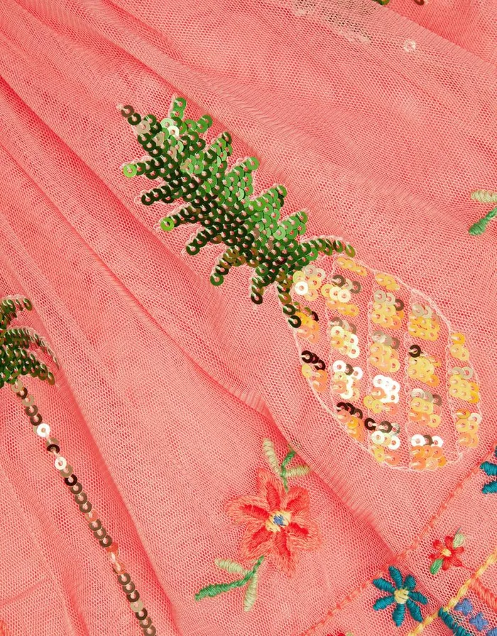 Monsoon Tropical Embellished Disco Dress Orange Children Dresses Monsoon Tropical Embellished Disco Dress Orange Children Dresses