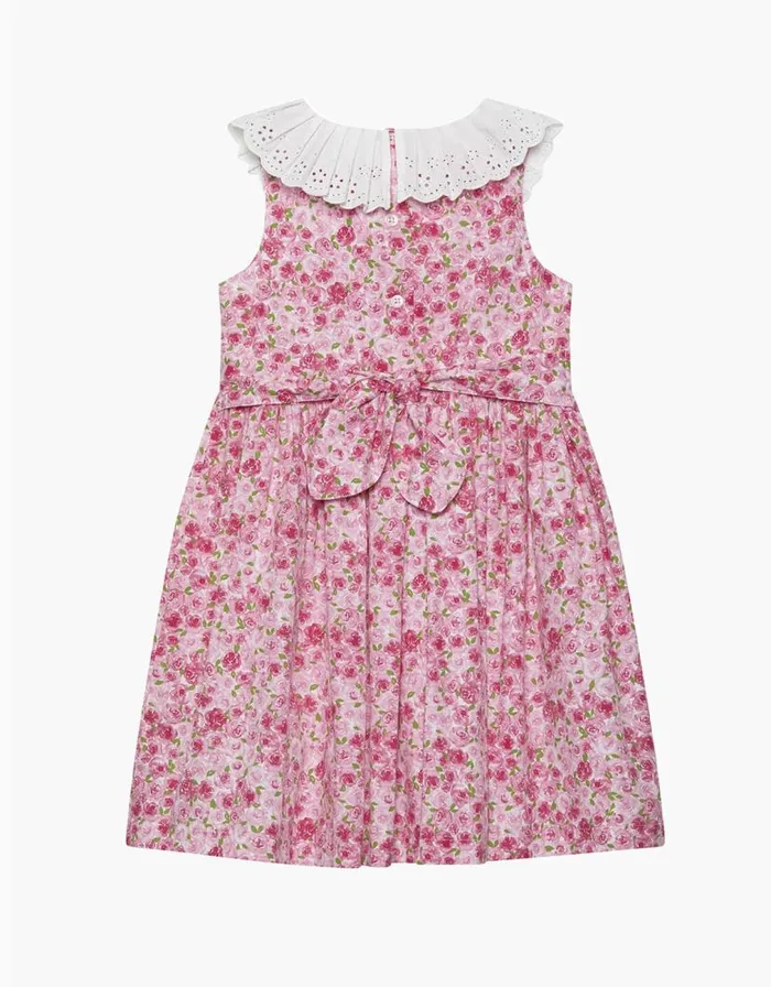 Monsoon Trotters Pleated Collar Floral Dress Red Children Dresses Monsoon Trotters Pleated Collar Floral Dress Red Children Dresses