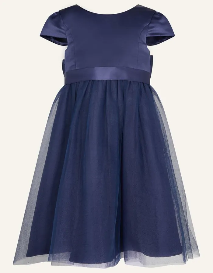 Monsoon Tulle Bridesmaid Dress Blue Children Dresses