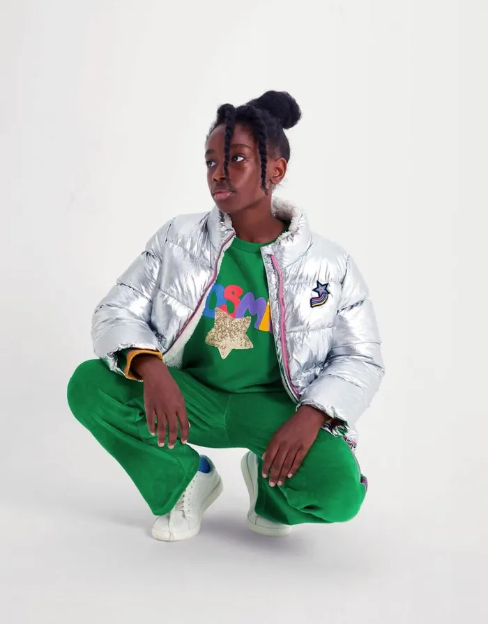 Monsoon Velour Sporty Joggers Green Children Casualwear Collection