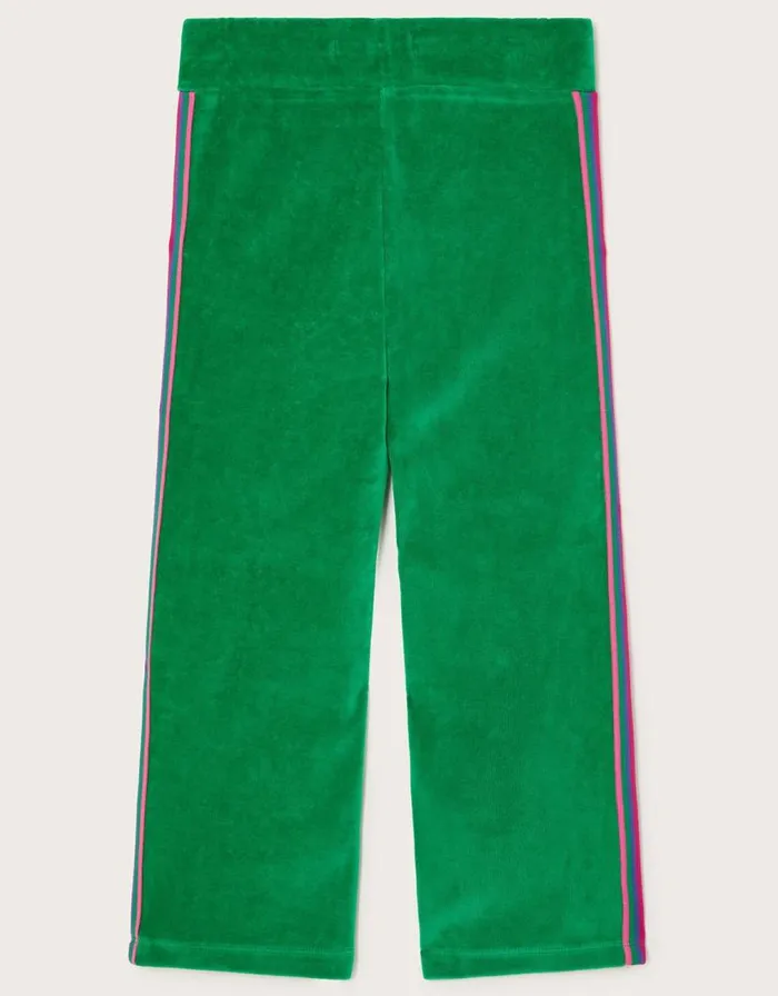 Monsoon Velour Sporty Joggers Green Children Casualwear Collection Monsoon Velour Sporty Joggers Green Children Casualwear Collection