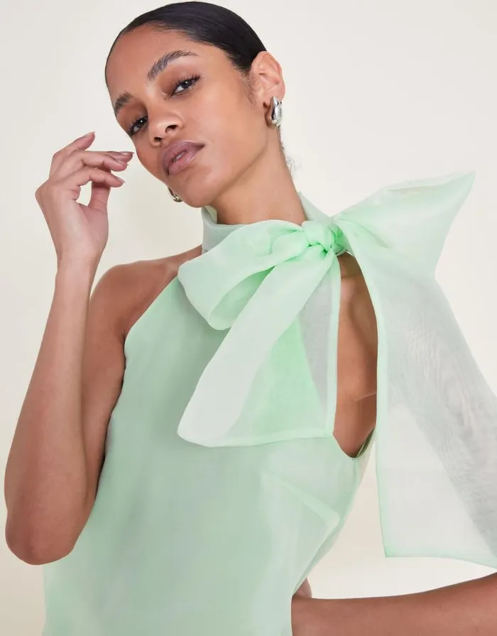 Monsoon Vera Organza Top Green Women Tops and Blouses Monsoon Vera Organza Top Green Women Tops and Blouses