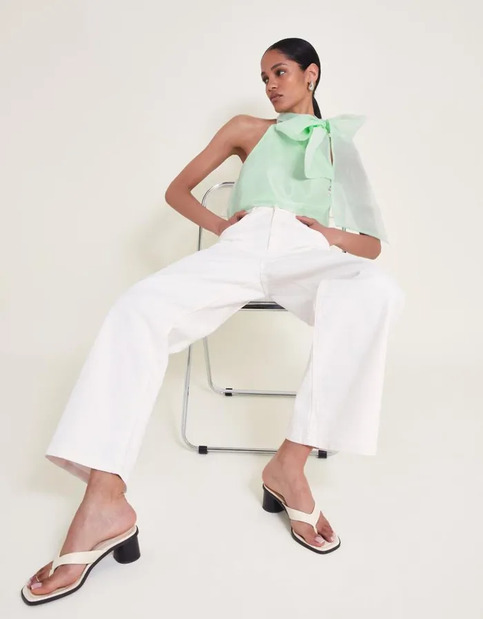 Monsoon Vera Organza Top Green Women Tops and Blouses Monsoon Vera Organza Top Green Women Tops and Blouses