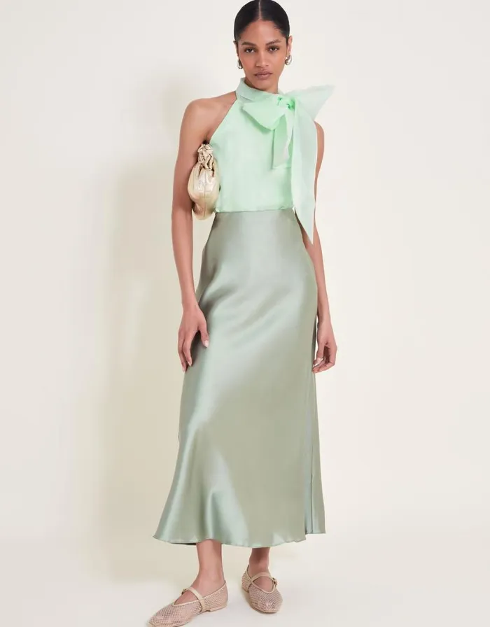 Monsoon Vera Organza Top Green Women Tops and Blouses Monsoon Vera Organza Top Green Women Tops and Blouses