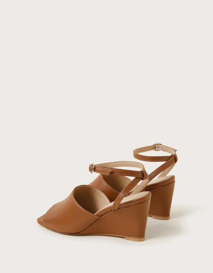 Monsoon Wedge Sandals Tan Women Sandals Monsoon Wedge Sandals Tan Women Sandals