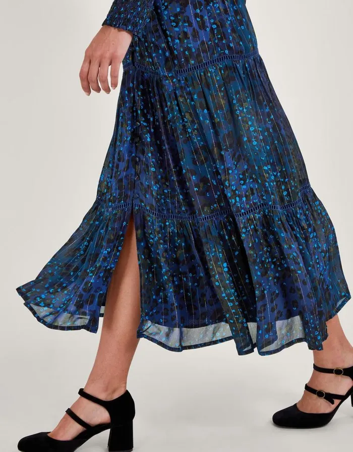 Monsoon Zoe Print Shirt Dress Blue Women Occasionwear Monsoon Zoe Print Shirt Dress Blue Women Occasionwear
