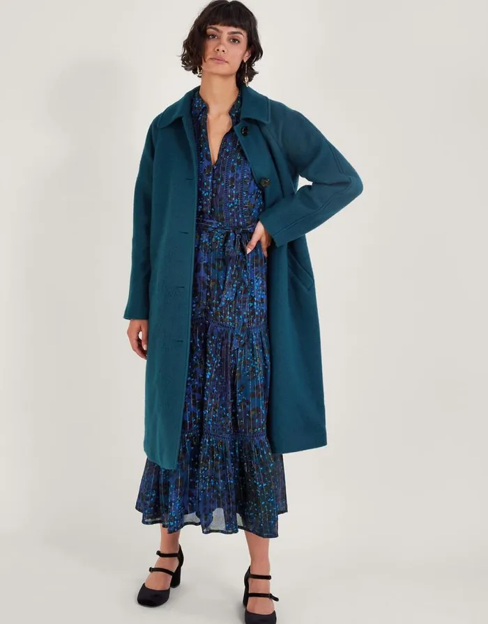 Monsoon Zoe Print Shirt Dress Blue Women Occasionwear Monsoon Zoe Print Shirt Dress Blue Women Occasionwear