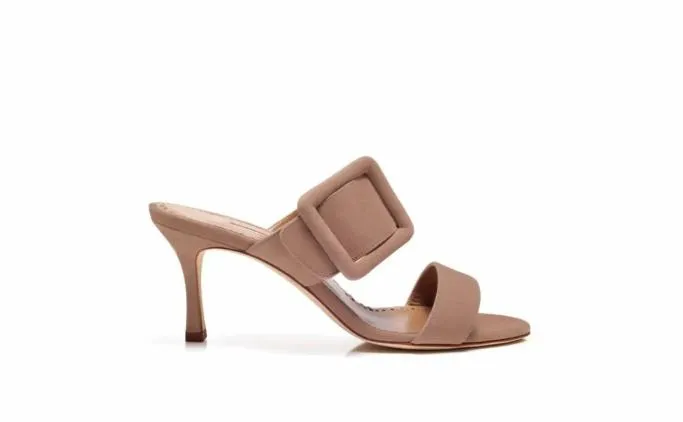 Mules Women Manolo Blahnik GABLEDark Beige Suede Open Toe Mules Mules Women Manolo Blahnik GABLEDark Beige Suede Open Toe Mules