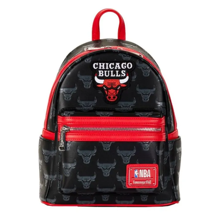 NBA Chicago Bulls Logo Mini Backpack Unisex Loungefly Backpacks