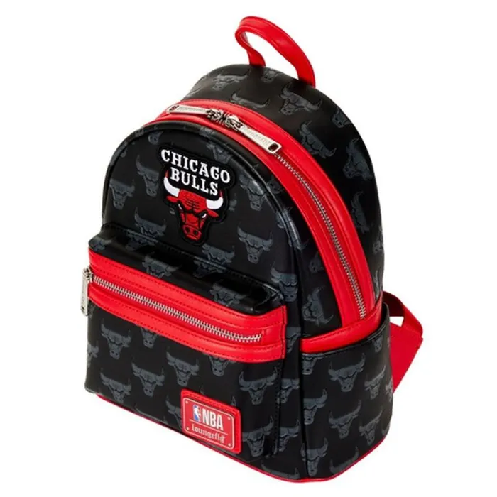 NBA Chicago Bulls Logo Mini Backpack Unisex Loungefly Backpacks