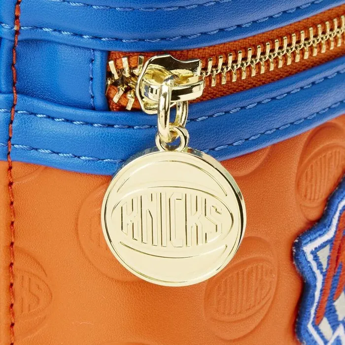 NBA New York Knicks Patch Icons Mini Backpack Unisex Loungefly Backpacks