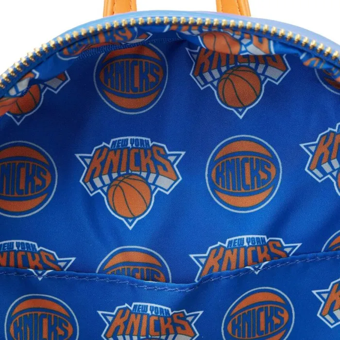 NBA New York Knicks Patch Icons Mini Backpack Unisex Loungefly Backpacks