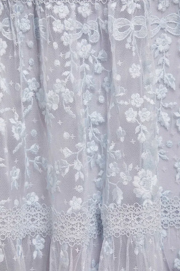 Needle and Thread Celestia Ribbon Ankle Gown Blue Women Embroidered Dresses