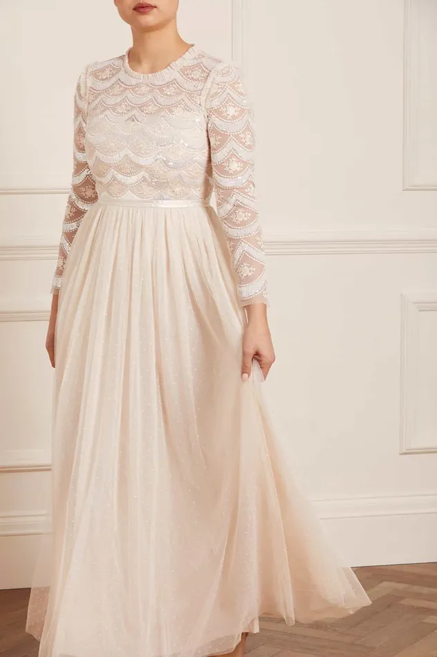 Needle and Thread Fifi Bodice Gown Champagne Women Embellished Dresses
