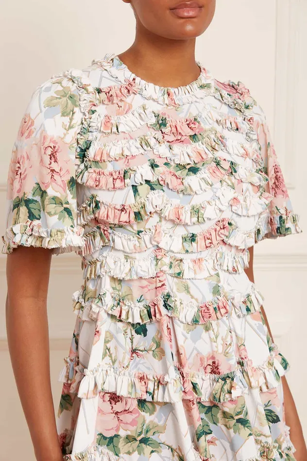 Needle and Thread Harlequin Rose Crepe Mini Dress Multi Women Printed Dresses Needle and Thread Harlequin Rose Crepe Mini Dress Multi Women Printed Dresses