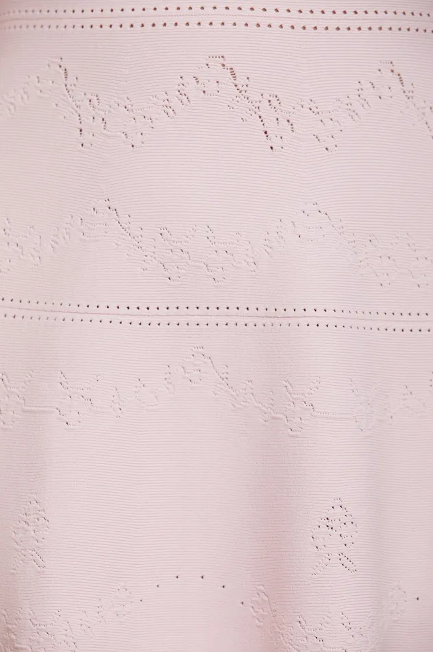 Needle and Thread Pretty Pointelle Knit Ankle Gown Pink Women Knitwear
