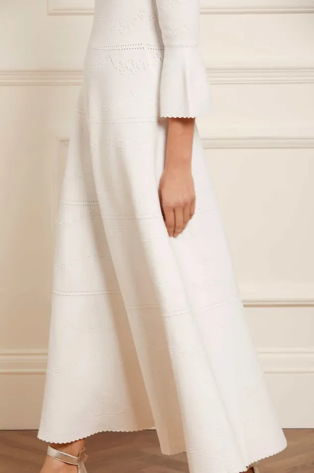 Needle and Thread Pretty Pointelle Knit Gown White Women Day Dresses