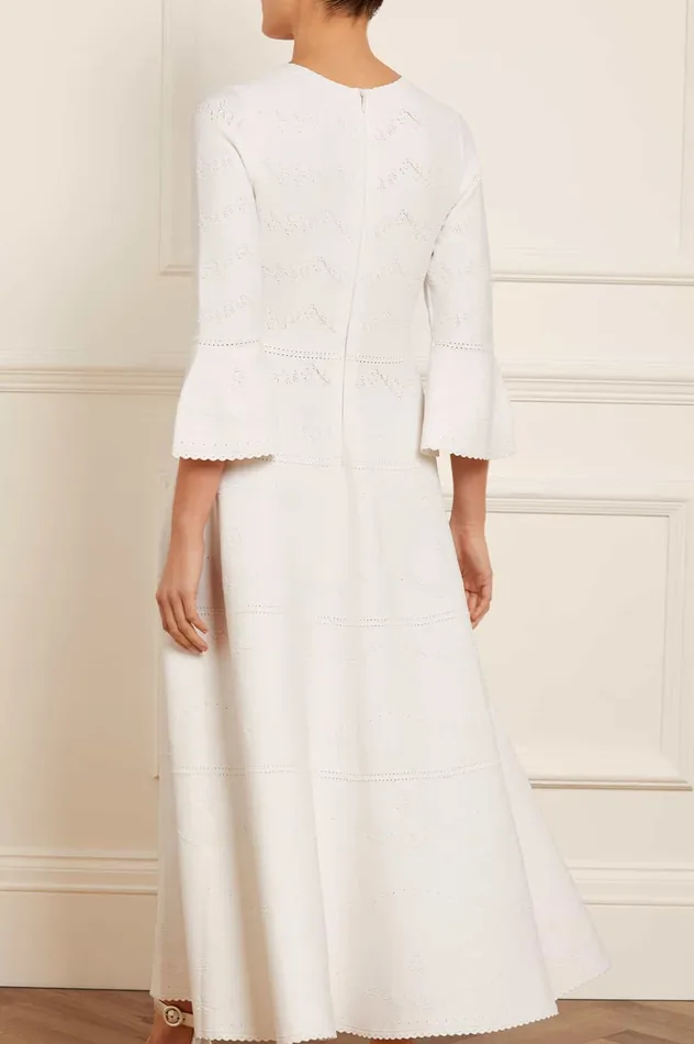Needle and Thread Pretty Pointelle Knit Gown White Women Day Dresses