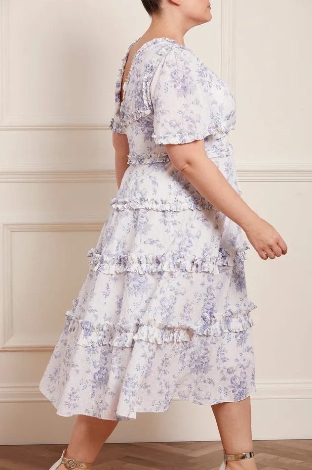 Needle and Thread Rambling Roses Cotton Midaxi Dress Multi Women Day Dresses