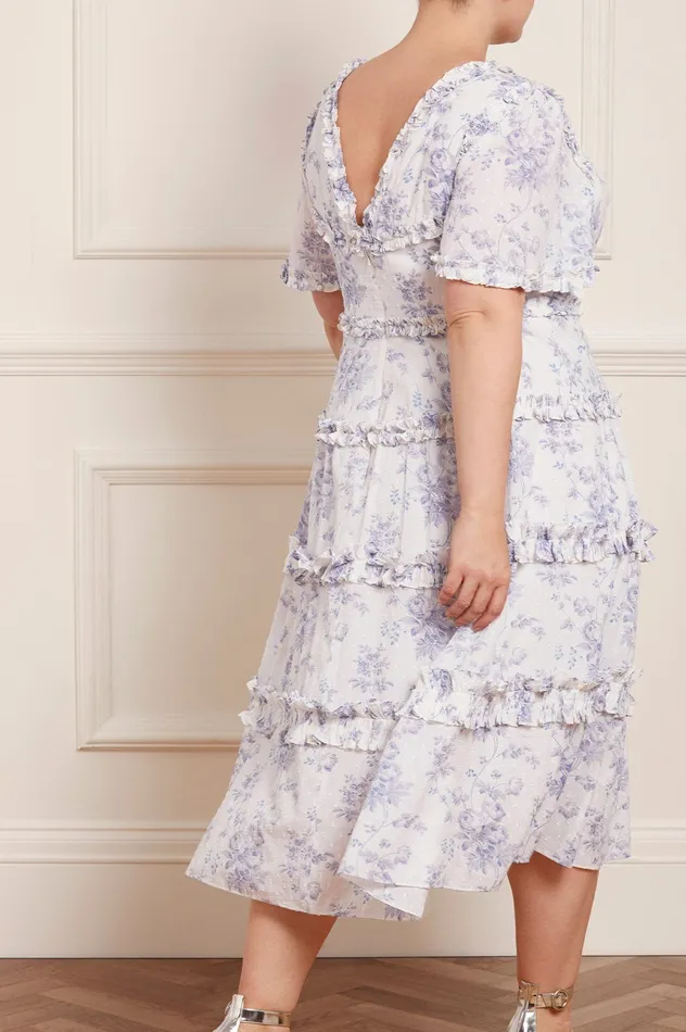 Needle and Thread Rambling Roses Cotton Midaxi Dress Multi Women Day Dresses