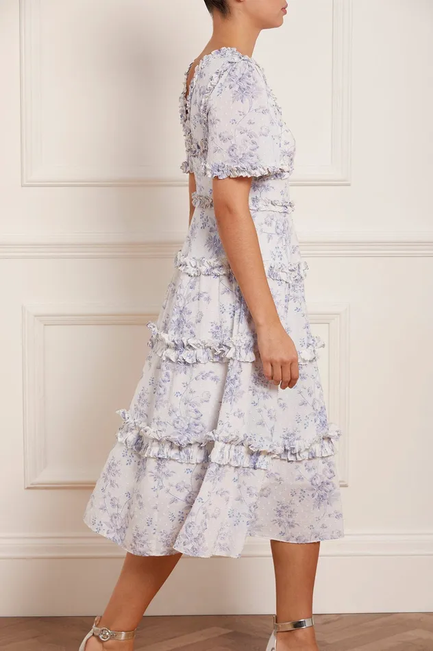 Needle and Thread Rambling Roses Cotton Midaxi Dress Multi Women Day Dresses