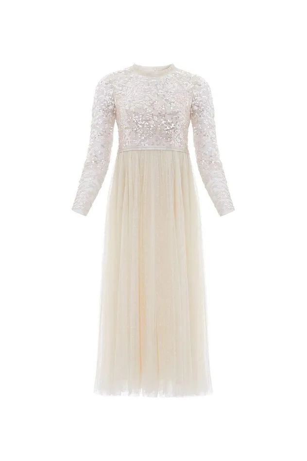 Needle and Thread Tempest Bodice Ballerina Dress Champagne Women Embellished Dresses