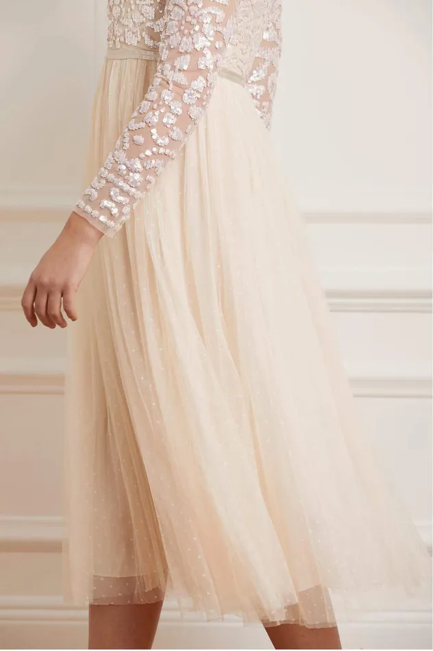 Needle and Thread Tempest Bodice Ballerina Dress Champagne Women Embellished Dresses