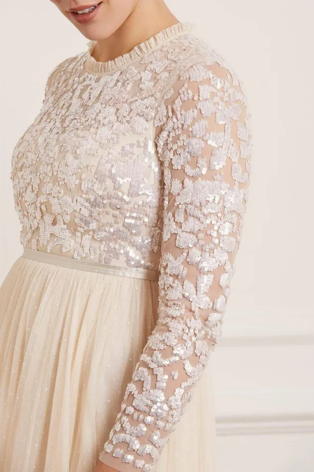 Needle and Thread Tempest Bodice Ballerina Dress Champagne Women Embellished Dresses