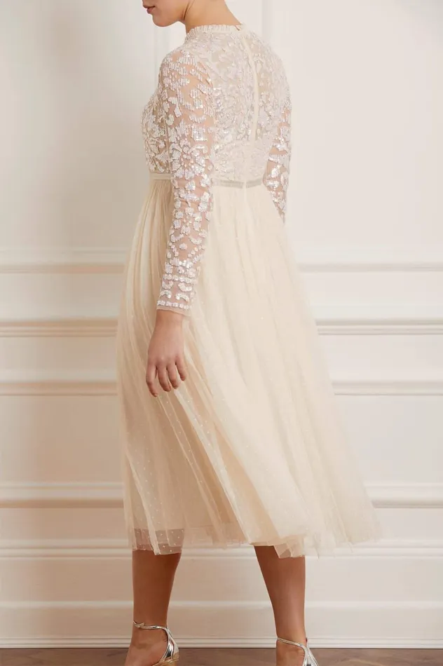 Needle and Thread Tempest Bodice Ballerina Dress Champagne Women Embellished Dresses