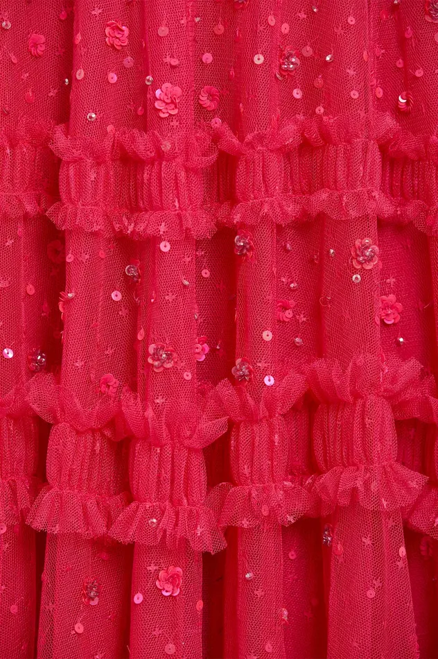 Needle and Thread Violet Shimmer Micro Mini Dress Pink Women Embellished Dresses Needle and Thread Violet Shimmer Micro Mini Dress Pink Women Embellished Dresses