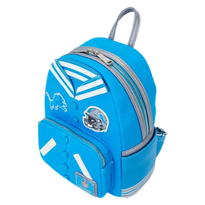 NFL Detroit Lions Varsity Mini Backpack Unisex Loungefly Backpacks