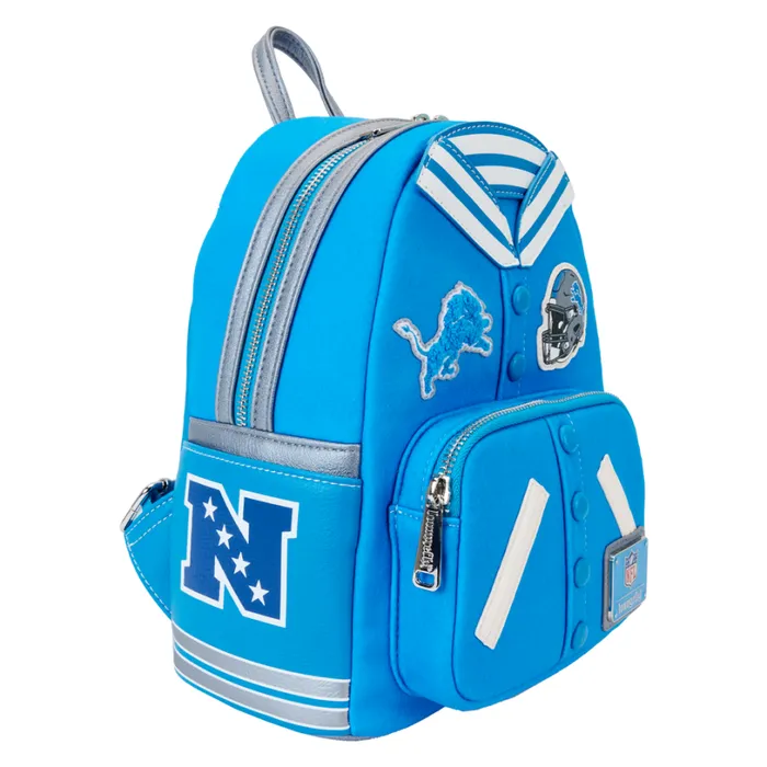NFL Detroit Lions Varsity Mini Backpack Unisex Loungefly Backpacks