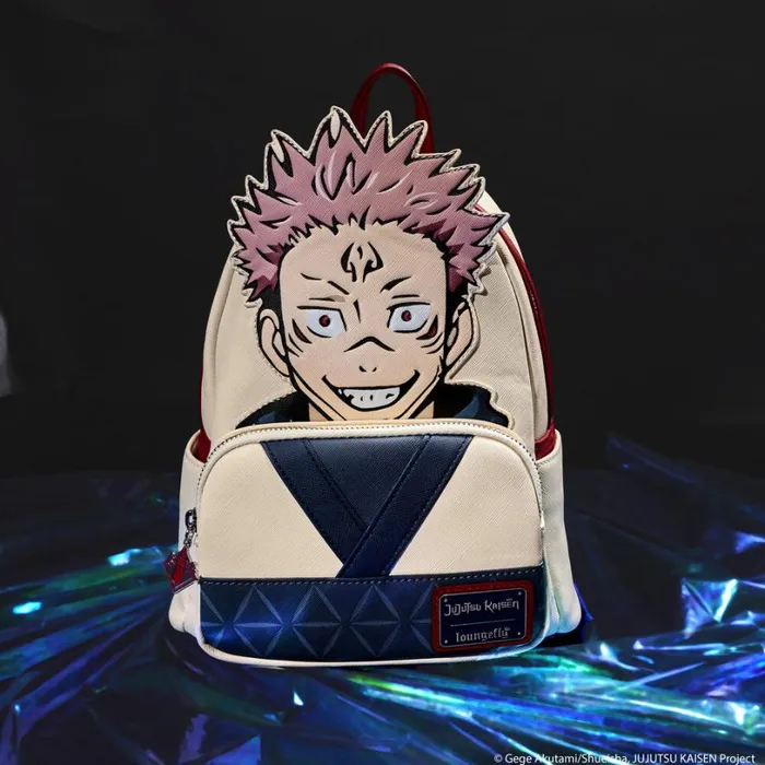 NYCC Limited Edition Jujutsu Kaisen Ryomen Sukuna Cosplay Mini Backpack Unisex Loungefly Backpacks NYCC Limited Edition Jujutsu Kaisen Ryomen Sukuna Cosplay Mini Backpack Unisex Loungefly Backpacks