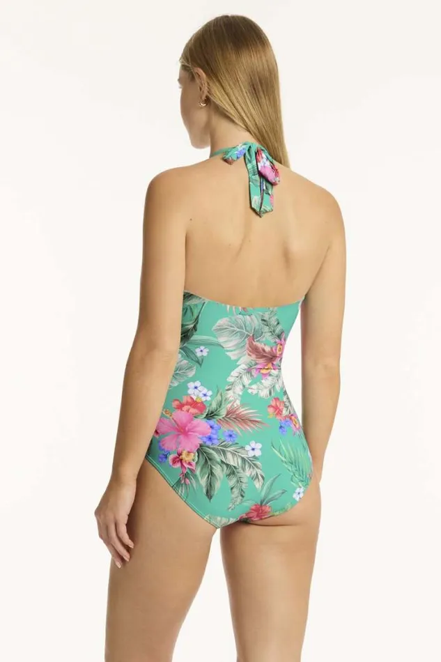 Pacifico Halter Bandeau One Piece Pacifico Women Sea Level One Pieces