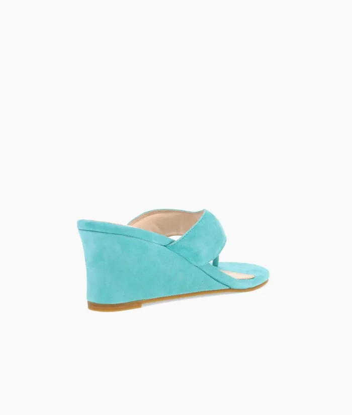 Pelle Moda Abi Wedge 8211 Aqua Aqua Kid Suede Women Wedges Pelle Moda Abi Wedge 8211 Aqua Aqua Kid Suede Women Wedges