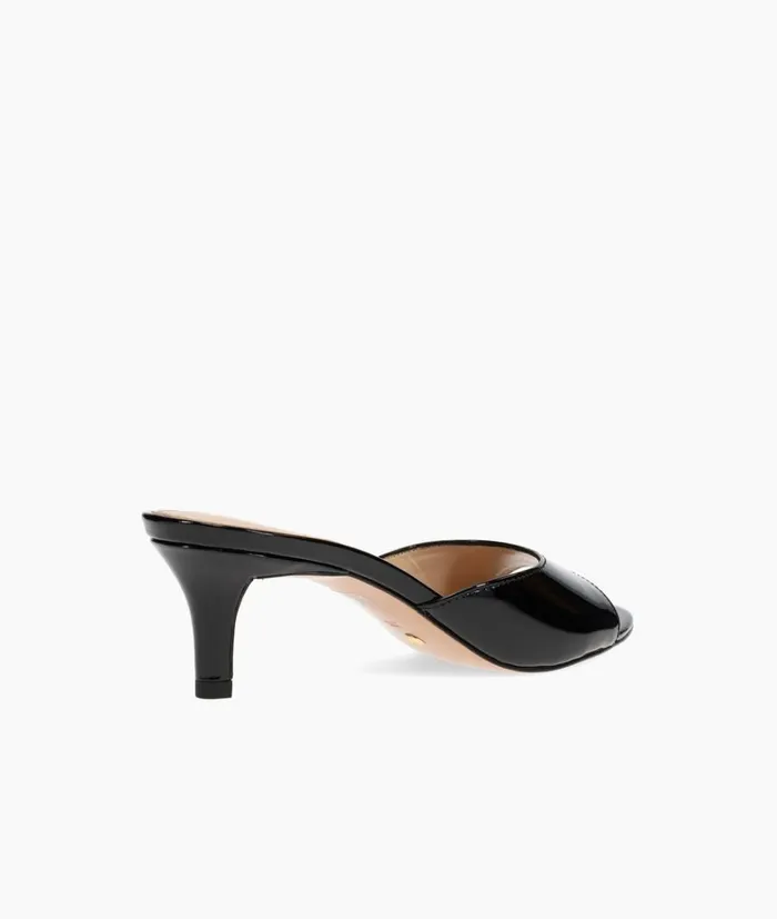 Pelle Moda Balin Slide 8211 Black Patent Black Patent Women Low Heels Pelle Moda Balin Slide 8211 Black Patent Black Patent Women Low Heels