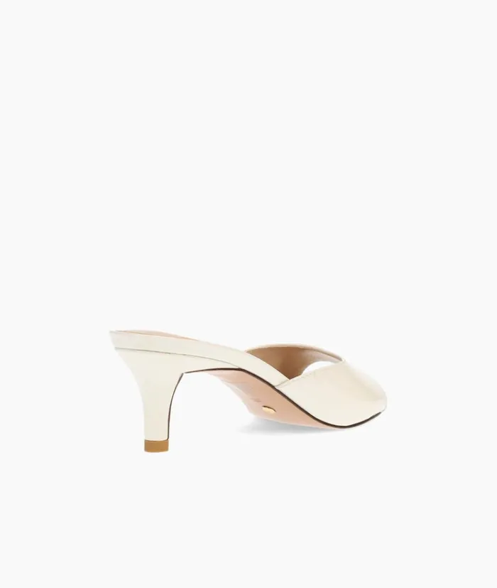 Pelle Moda Balin Slide 8211 White White Patent Women Low Heels Pelle Moda Balin Slide 8211 White White Patent Women Low Heels