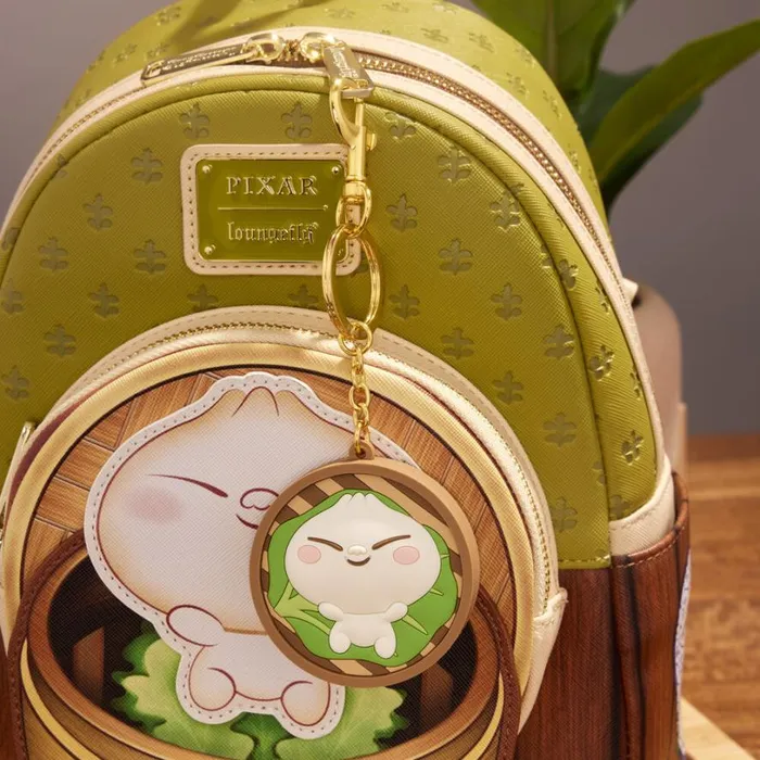 Pixar Shorts Bao Bamboo Steamer Basket Keychain Unisex Loungefly Small Accessories Pixar Shorts Bao Bamboo Steamer Basket Keychain Unisex Loungefly Small Accessories